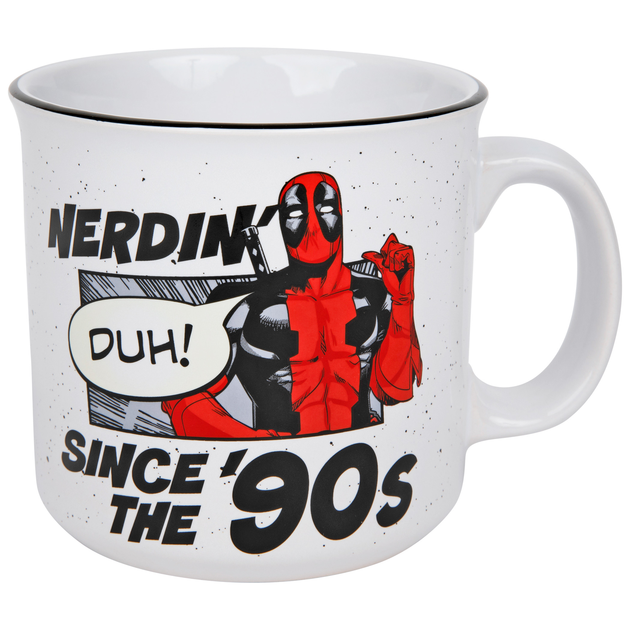 Marvel Comics Deadpool Nerdin' Since The '90's 20oz Ceramic Camper Mug